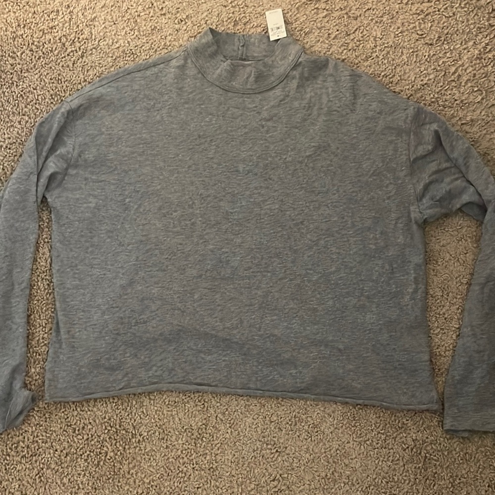 Aerie | Grey oversized Long Sleeve Shirt NWT